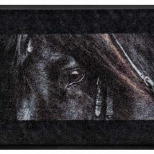 Premium rohožka- zvieratá – čierny kôň