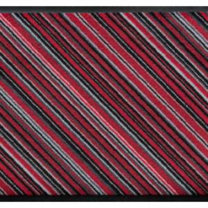 Pruhovaná premium rohožka – červená uhlopriečka