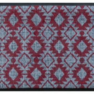 Premium rohožka s indiánskym vzorom – červeno-sivá