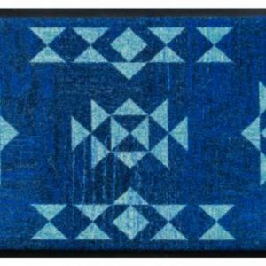 Premium rohožka s indiánskym vzorom – modrá