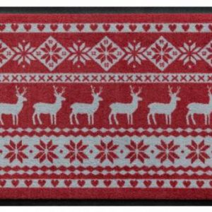 Sviatočná premium rohožka – červený vianočný motív