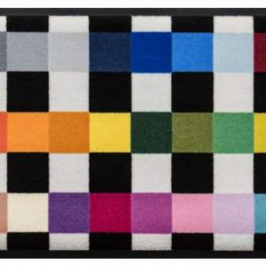 Geometrické vzory- premium rohožka – viacfarebná pepita