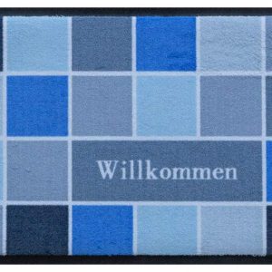 Geometrické vzory-premium rohožka – Willkommen
