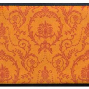 Ozdobná premium rohožka- oranžový barok