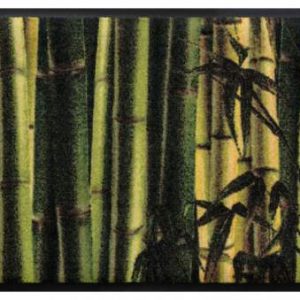 Kvety a listy premium rohožka – bambus