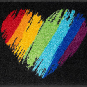 Pride heart- rohožka s dúhovým srdcom 40×60 cm