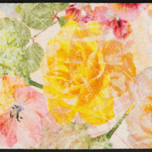 Ružová záhrada- kvetinová rohožka 50×75 cm