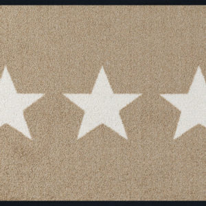 Béžová rohožka s hviezdičkami 40×60 cm